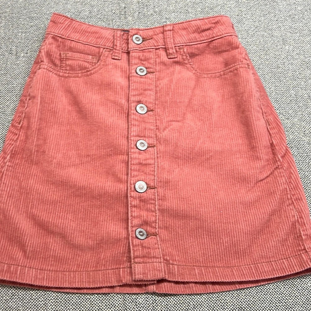 Hollister corduroy skirt
